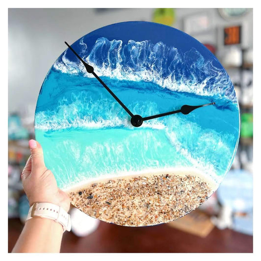 10/26 5pm Resin Clock Workshop (seascape or your design)