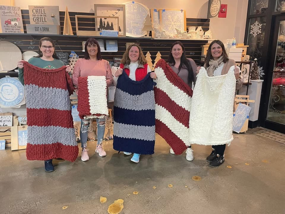 Hand Knit Blanket Workshop: 2/8 at 10am