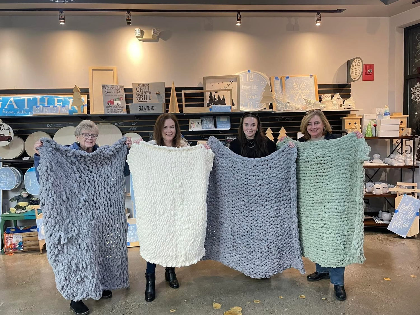 Hand Knit Blanket Workshop: 2/8 at 10am