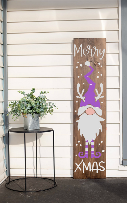 Christmas Gnome Porch Planks