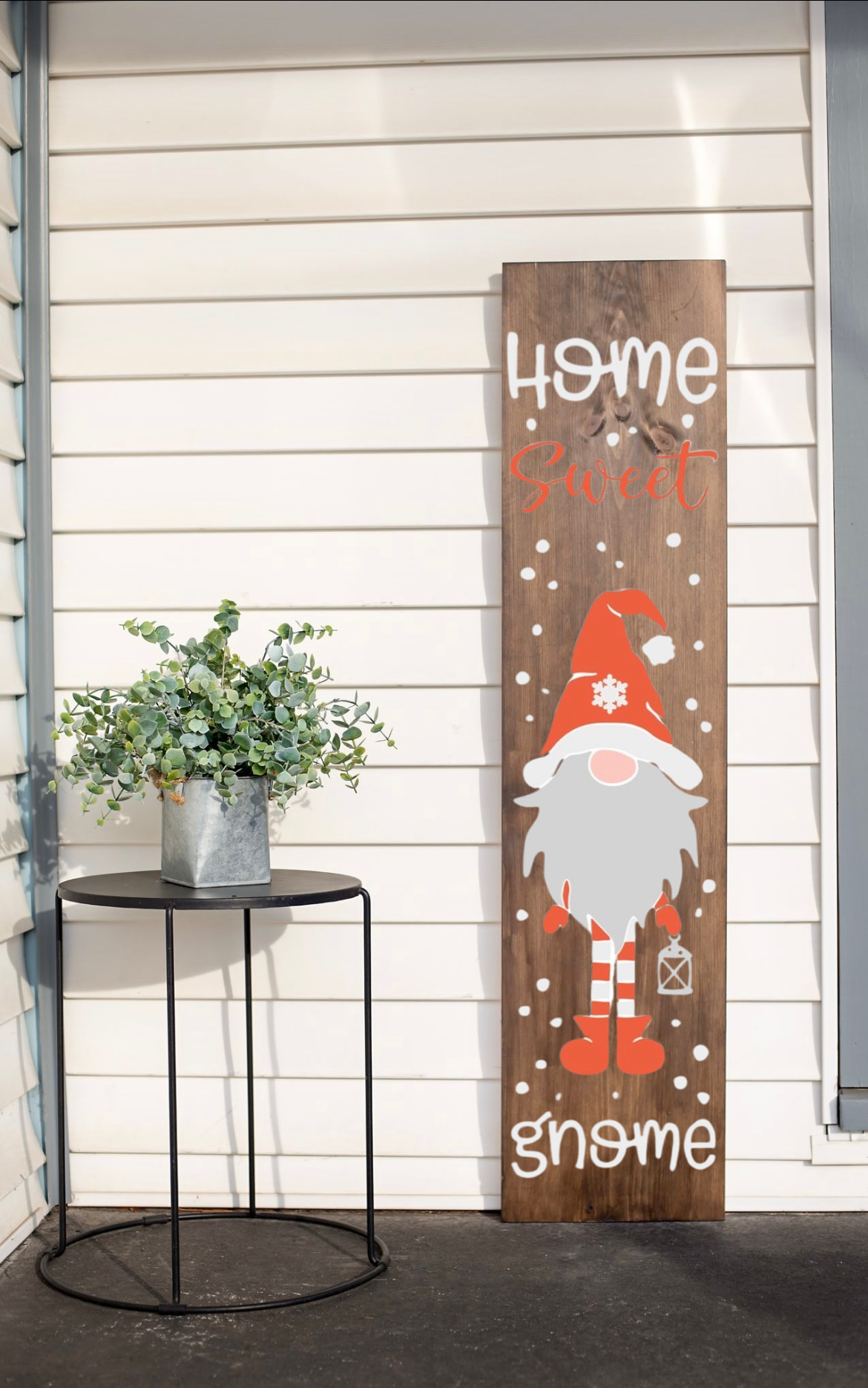 Christmas Gnome Porch Planks