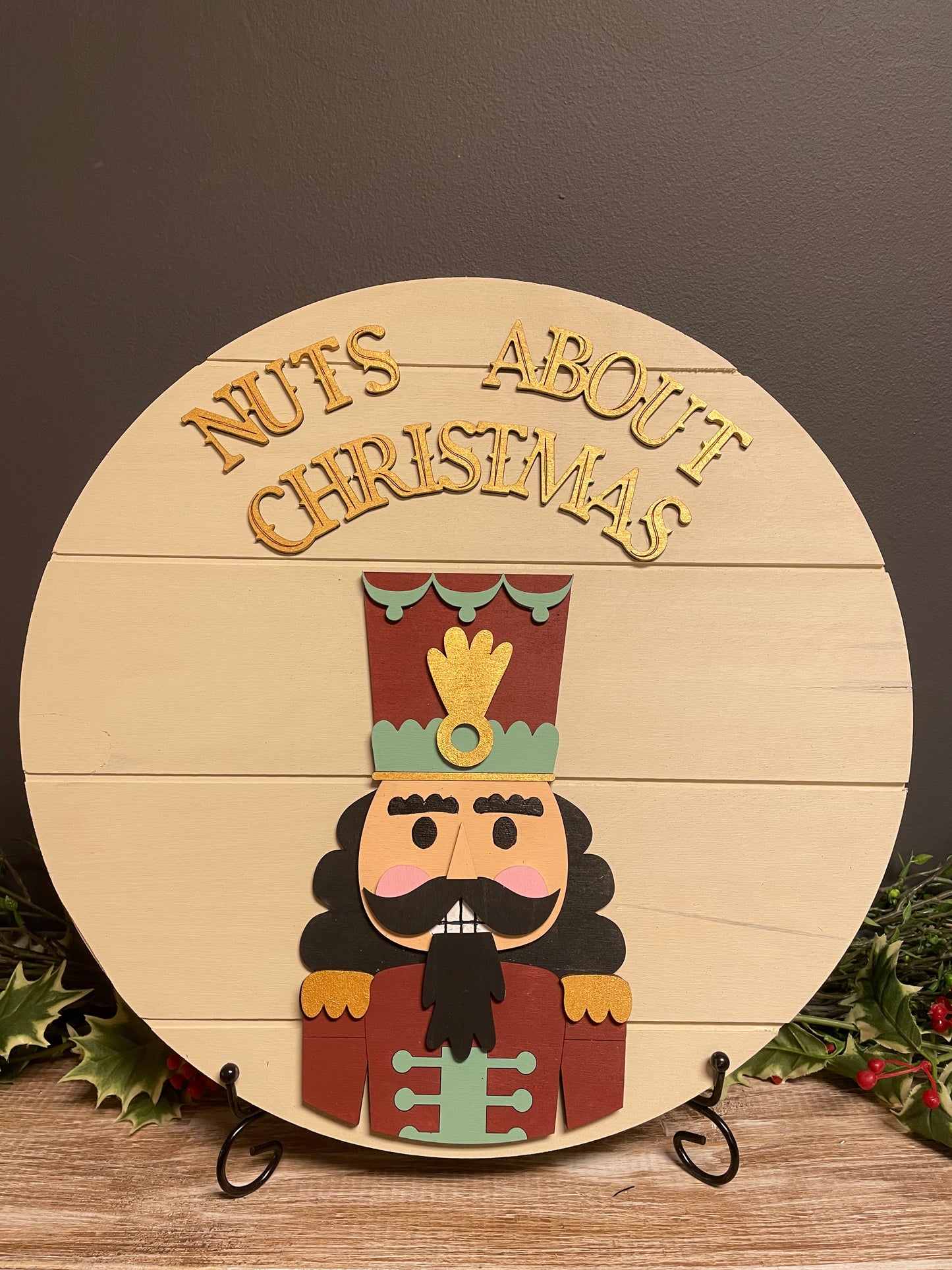 Nuts About Christmas Nutcracker Door Hanger